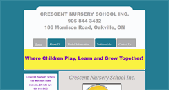 Desktop Screenshot of crescentnurseryschool.com