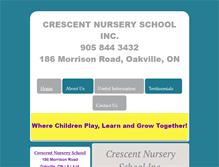 Tablet Screenshot of crescentnurseryschool.com